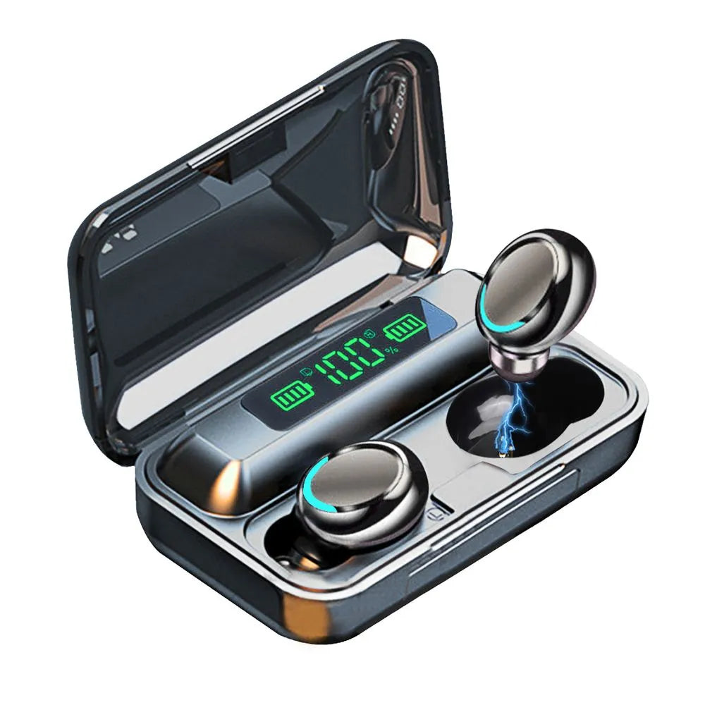 Audífonos Bluetooth F9.5-C Power Bank 2000 mAh