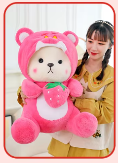 🍓Osito con su fresa 95cm🍓