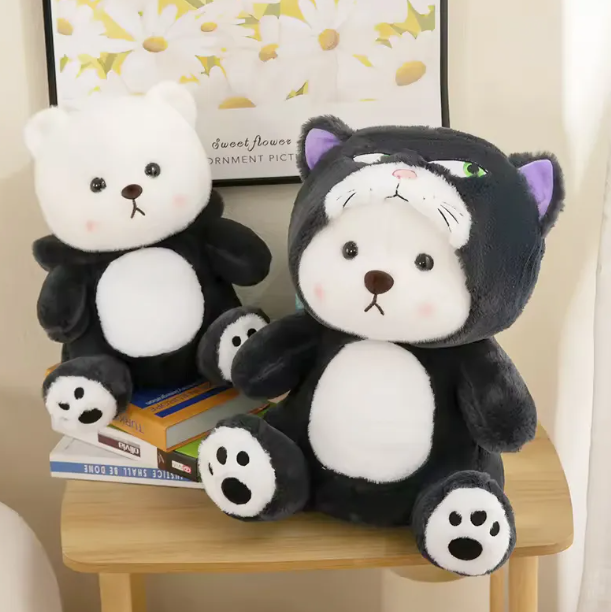 Osito con disfraz de Gato Lucifer 45cm