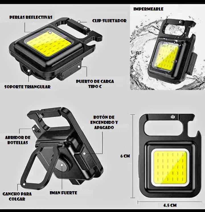 MINI LINTERNA MULTIUSO 🔦