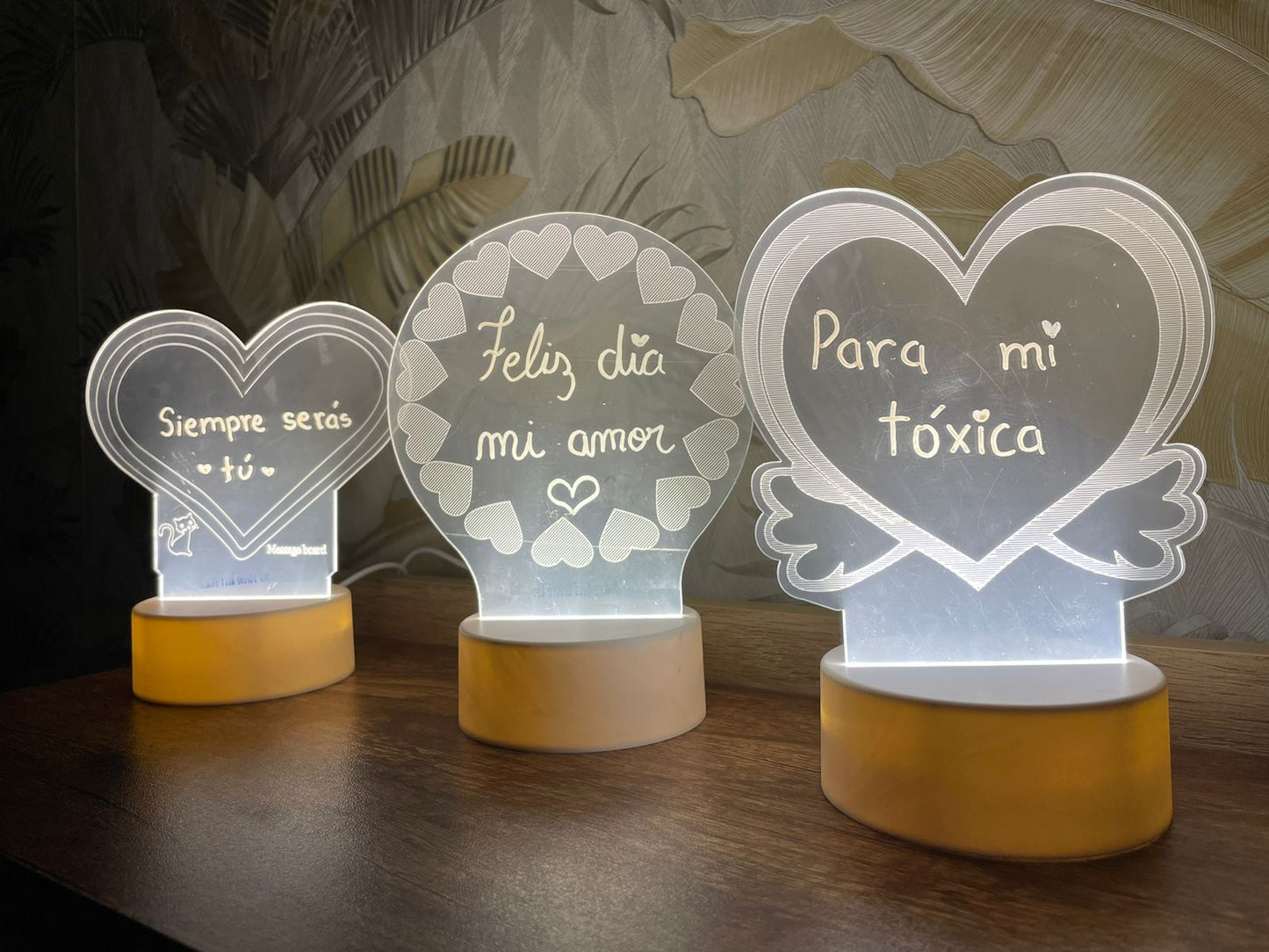 TABLERO LED ACRILICO PERSONALIZADO 😍♥