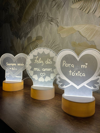 TABLERO LED ACRILICO PERSONALIZADO 😍♥