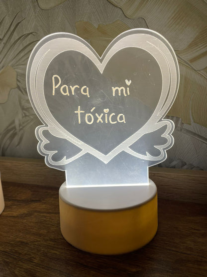 TABLERO LED ACRILICO PERSONALIZADO 😍♥