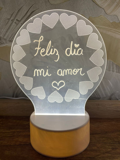 TABLERO LED ACRILICO PERSONALIZADO 😍♥