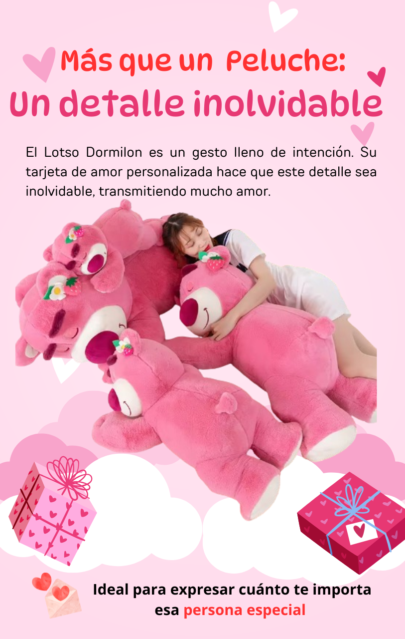 Lotso Dormilón de 60cm+ Tarjeta de amor 🧸🎁 – Mi Tienda